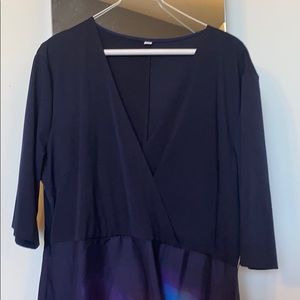 Navy blue dress 3/4 sleeves